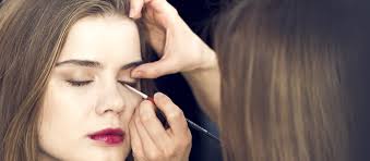 professional makeup application at the