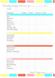 Household Budget Yearly Budget Planner Template Annual