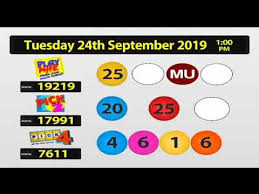Nlcb Online Draw Tuesday 24th September 2019