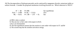 the decomposition of hydrogen