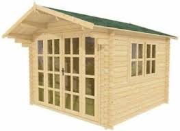 natural wood prefab shed kit