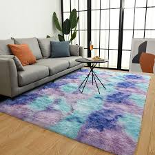 lochas soft fluffy rainbow rugs gy