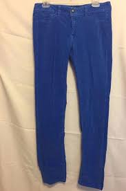 Fragile Blue Jeans Size 11 Bright Blue Cotton Spandex Low