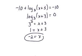 Solving Logarithmic Equations Practice