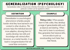 generalization psychology 10