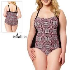 Catalina Womens One Piece Swimsuit Bathing Suit Slimming