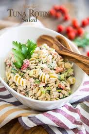 simple tuna rotini salad the healthy