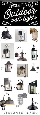 outdoor wall lights fixer upper style