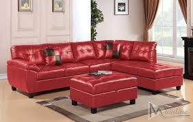 mainline dallas red sectional sofa