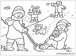 Color this printable snowflake with crayons, markers, or try some glitter glue. Snow Day Play Coloring Pages Nature Seasons Coloring Pages Coloring Pages For Kids And Adults