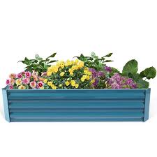 Blue Planting Bed Raised Garden Bed