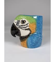 pencil pot parrot macaw by