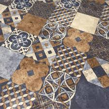 colorful moroccan tile lino flooring 2m