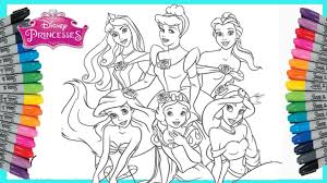 Free gambar princess vector download in ai, svg, eps and cdr. Colouring Princess Disney Mewarnai Gambar Putri Duyung Putri Salju Putri Cinderella Youtube