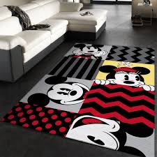 mickey mouse pattern rug custom size
