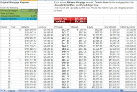 Excel Mortgage Calculatotor Mortgage Chart Excel
