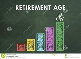 Growing Retirement Age Chart Stock Image Image Of People