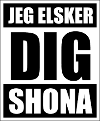 Sg = singular (said to one person), pl = plural (said to more than one person). Jeg Elsker Dig Shona Quote White T Shirt Black