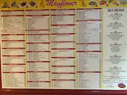 menu at mayflower chinese takeaway fast