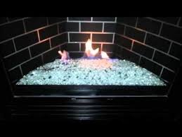 gas fireplace fire glass