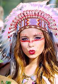 woman native american costume