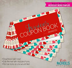 Valentines Day Printable Customized Coupon Book Gift Etsy