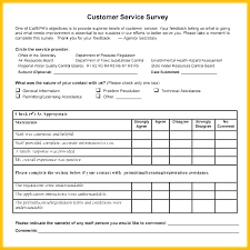 Customer Service Survey Questions Template Jimbutt Info