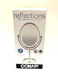 conair oval double sided lighted makeup