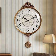 1pc Western Wall Clock Simple Retro