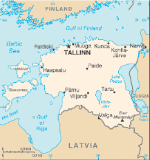 map of estonia including the gulf of