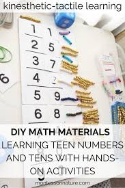 diy math materials for kindergarten