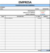 Plantilla De Excel Gratis De Planeamiento De Compras Sistemacontable