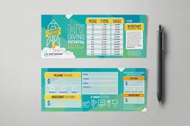 Pledge Cards Commitment Cards Church Campaign Design