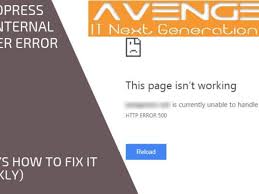 error 500 internal server error