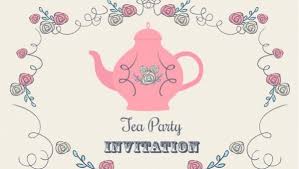 tea party invitation designs in ms word
