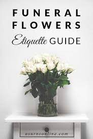 funeral flowers etiquette messages