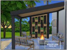 The Sims Resource Modern Lanai Patio Set