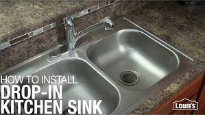 How To Install A Drop In Kitchen Sink