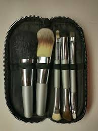 beauty 5pc makeup brush kit travel bag