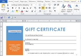 How Do I Create A Gift Certificate Template In Word Free Word