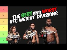 definitive ufc weight division tier