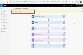 format html table using microsoft flow