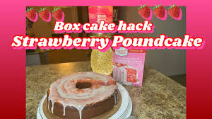 my viral tiktok strawberry pound cake