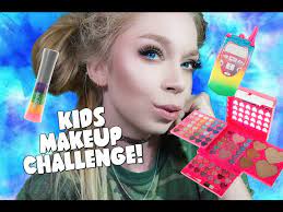 full face using only kids makeup