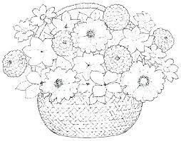 Flower Coloring Pages Free Simple Flower Coloring Pages Free Flower