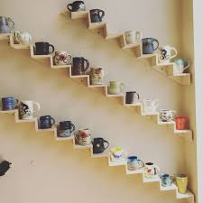 Wall Display For Ceramic Mugs And Cups