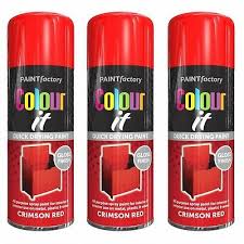 400ml crimson red gloss spray paint all