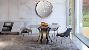 barrique round gl dining table by reflex