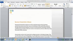 Professional Documents Using Microsoft Word 2010