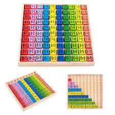 Details About Montessori Wooden Math Learning Toy 10 10 Multiplication Table Mathematics